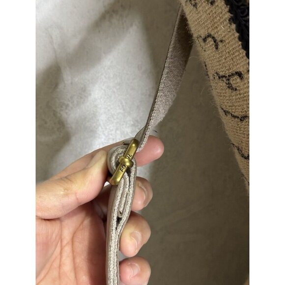 FOSSIL Kinley Small Fold Over Leather Crossbody Bag Adjustable Strap Gray - Picture 3 of 16